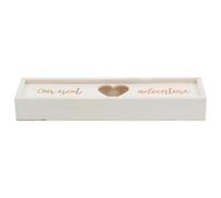HOMSFOU Caja de madera para prueba de embarazo con tapa, estuche versátil para recuerdos y celebración de embarazo