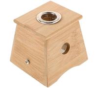 HOMSFOU Caja de Moxibustión Portátil de Madera Orificio, Calentador de Varillas de Moxa Correa Ajustable, Gran Capacidad para Terapia Integral de Salud Corporal