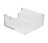 HOMSFOU Caja Porta Servilletas Acrílica Transparente para Escritorio, Tamaño Mediano, Servilletero Multifuncional para Restaurante y Hogar, Estuche de Papel Práctico y Fácil de Limpiar