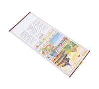 HOMSFOU Calendario de Pared 2027 Año Cabra Diseño Tradicional Chino, Papel Natural, Fácil de Colgar, Adecuado para Sala de Estar