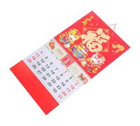 HOMSFOU Calendario Lunar Chino Año del Caballo con Decoración de Pared Pan de Calendario Versátil para Restaurantes y Hogar Planificador Mensual Feng Shui para Año Chino