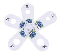 HOMSFOU Calibrador de Diámetro para Fruta 5 Orificios Regla Medidora Estándar 12-22 MM Herramienta Precisa para Medir Arándanos Cerezas y Frutas Pequeñas en Agricultura y Hogar