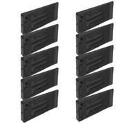 HOMSFOU Calzas Niveladoras Ajustables para Muebles Antideslizantes Resistentes de 20 Piezas, Almohadillas de Plástico Flexible Negras para Patas de Mesa, Sofá, Lavadora y Armario,