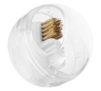 HOMSFOU Cepillo Limpio para Brocas de Uñas Desmontable, Herramienta de Limpieza de Brocas Alambre y Duro, Cepillo Anti Polvo Portátil para Manicura Profesional, Cuidado de Uñas