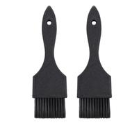 HOMSFOU Cepillos para Teñir el Cabello 2 Piezas Negro Herramientas para Peluquería Aplicación de Tintura y Tratamientos Cuidado Profesional en Casa