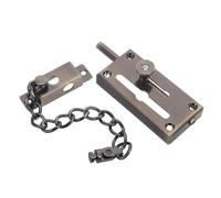 HOMSFOU Cerradura de Cadena para Puerta de Entrada, Acero Resistente con Pestillo Reforzado, Cadena Alargada Antirrobo, Protección para Puertas Anchas y Estrechas, Seguridad Interior