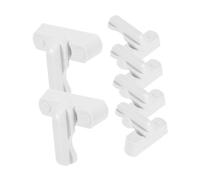 HOMSFOU Cerradura T para Ventanas y Puertas Correderas Bloqueo Rápido y Seguro Metal Resistente Antirrobo para Hogar Cocina y Dormitorio de Blanca