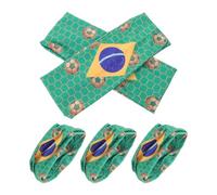 HOMSFOU Cintas de Pelo Deportiva 5 Piezas para Mujer de Poliéster Absorción de Humedad y Comodidad para Jugar Fútbol y Fiestas