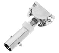 HOMSFOU Clip Diseño Giratorio de 360 Grados de Acero Inoxidable Reutilizable y Diámetro de Tubo de 25mm para Recambio Práctico y Duradero para Palo de Fregona