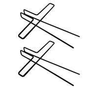 HOMSFOU Clips Metálicos para Libros de Música en Color Negro, 2 Piezas, Multiusos para Sujetar Partituras y Evitar Cierre de Páginas Lectura