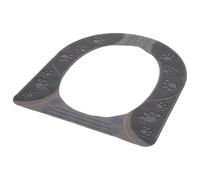 HOMSFOU Cojín de Asiento de Inodoro de Silicona Flexible Desmontable Antideslizante Alfombrilla para Asiento de Inodoro Gris Accesorio Ecológico para Baño Uso Doméstico y Confortable