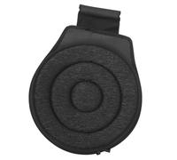 HOMSFOU Cojín Giratorio Para Asiento Del Coche 360° Doble Aro Negro, Multifuncional, Portátil, Transpirable, Para Personas Mayores y Movilidad Reducida, Uso Automóvil y Oficina