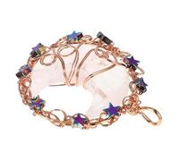 HOMSFOU Colgante de Cristal de Luna para Joyería Diy Accesorios para Fabricación de Collares y Pulseras Charm para Manualidades para Adornos y Pendientes