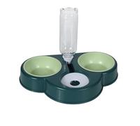 HOMSFOU Comedero para Mascotas Desmontable, Cuenco para Comida y Agua en Color Coral Verde, Recipiente Práctico y Estable para Perros y Gatos, Apto para Uso Doméstico y Profesional