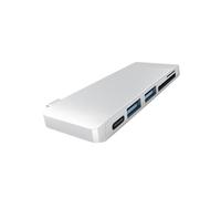 HOMSFOU Concentrador Tipo c USB Lector De Tarjetas Microsd y Mmc para Portátiles y Ordenadores Compatible PD De Carga y Transferencia De Datos