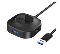 HOMSFOU Concentrador USB 3.0 Multipuerto Lector De Memoria Extensión De Línea Adaptador 3usb
