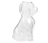 HOMSFOU Copa de Cristal para Cócteles Diseño de Perro Transparente, Vaso Reutilizable para Cerveza y Vino, Accesorio de Barra Adecuado para Fiestas y Decoración en Hogar, Bar o Hotel