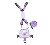 HOMSFOU Correa de Mochila para Gatos y Perros Pequeños, Arnés de Poliéster Diseño de Mochila Adorable, Talla S para Mascotas de 1.5 a 3 Kg, Adecuado para Paseos y Entrenamiento al Aire