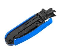 HOMSFOU Crimpadora Coaxial Manual Pequeña para Cable Herramienta Multiusos para Crimpar Cables Coaxiales para Telecomunicaciones Liviana y Portátil Uso Doméstico y Profesional