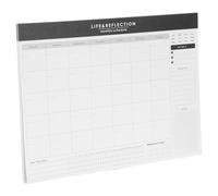 HOMSFOU Cuaderno Planificador Mensual sin Fecha A4 Planificador Minimalista Portátil Calendario Mensual en Papel para Oficina y Estudiantes Seguimiento de Hábitos y Lista de Tareas