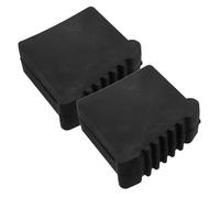 HOMSFOU Cubierta de 2 Piezas para Pies de Escalera de Goma Antideslizante Negros Parachoques Estabilizadores para Protección y Absorción de Impactos en Suelos de Hogares y Oficinas