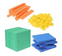 HOMSFOU Cubo de Educativo Eva para Matemáticas Juguete de Aprendizaje Bloques Numéricos Apilables para Niños Educación Temprana Desarrollo Cognitivo