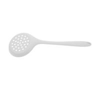 HOMSFOU Cuchara Coladora de Silicona 100% Alimentaria Resistente al Calor, Pequeña y Antiadherente para Cocina y Fideos, Utensilio Multiusos para Ollas y Sartén en Menaje de Cocina