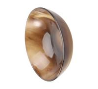 HOMSFOU Cuenco de Cuerno de Buey Natural para Servir Vino, Tazón para Salsa y Guarniciones, Vajilla Práctica de Color Café, Adecuado para Hogar, Restaurantes y Uso en Mesa Ceremonial