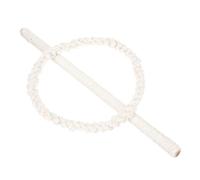 HOMSFOU Cuerda para Cortina de Algodón Estilo Bohemio Tejido a Mano, Alzapaños Decorativos para Sala y Cocina, Abrazadera Redonda de Algodón Natural, Soporte Funcional para Cortinas