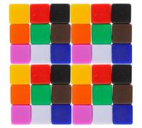 HOMSFOU Dados Acrílicos Cuadrados 16 Mm sin Terminar, 60 Unidades Multicolor para Manualidades DIY, Accesorios Educativos y Juegos de Mesa, Dados de Bricolaje para Contar Color Aleatorio