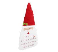 HOMSFOU de Adviento de Fieltro de Santa Claus con para Regresivo de Días Decoración Colgante para Pared o Puerta Adorno Navideño para Oficina y