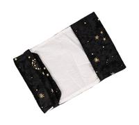 HOMSFOU de Libro Decorativa Tela Suave Protector de y Scrapbook Funda de Libro Resistente y de Usar Color Negro con Diseño Estrellado