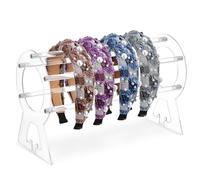 HOMSFOU de Porta Diademas y Fácil Instalación Organizador de Acrílico Diseño Único para Niñas en Tiendas y Tocadores