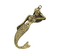 HOMSFOU de Sirena Retro de Cobre Artesanal Adorno Colgante Decorativo Accesorio para Elegante Creativo para Amigos Decoración de Mochila
