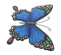 HOMSFOU Decoración Colgante de Insecto de Hierro Azul, 19,6 Cm para Pared
