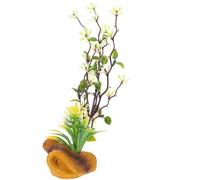 HOMSFOU Decoración Floral Artificial Verde para Plato Frío, Adorno de Flores Falsas Diseño de Árbol y Paniculata, Accesorio Decorativo para Sushi y Sashimi en Hoteles y Restaurantes