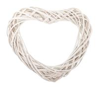 HOMSFOU Decoracion Otono Marcos Bricolaje de Ratán en Forma de Corazón para Decoracion Colegio, Marco de Madera Natural y Hermoso para Estudio y Baño