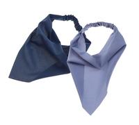 HOMSFOU Diadema Bufanda Triangular para Mujer 2 Piezas, Pañuelo de Cabeza Triangular de Chiffon Liso, Diademas Elásticas Vintage para Cabello, Accesorio Versátil para Uso Diario y Fiesta