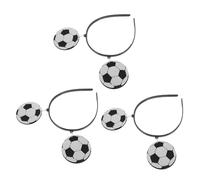 HOMSFOU Diademas Deportivas 3 Piezas Accesorios Pelo para Mujer en Festivales y Actuaciones Temática de Fútbol Cómodas