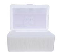 HOMSFOU Discos Desmaquillantes de Algodón 100% Suaves para Piel Sensible, Tamaño 10x12 Cm, 240 Unidades en Caja Protectora, Uso Seco y Húmedo para Limpieza Facial y Tónico