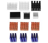 HOMSFOU Disipador de Calor Pasivo y Conductor Térmico de Materiales Mixtos para Placa de Desarrollo 3b, Kit Adhesivo Térmico de 12 Piezas, Compacto Refrigeración Electrónica