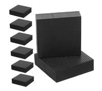 HOMSFOU Elevadores Antideslizantes para Muebles 8 Unidades 50x50x20 Mm De Goma, Almohadillas para Patas De Cama, Escritorio y Sofá, Reducción De Vibraciones, Uso Interiores y Exteriores