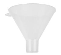 HOMSFOU Embudo de filtración para laboratorio de plástico transparente con fondo plano, embudo científico para ciencia experimentos y adición de reactivos en polvo, 4,84 x 4,13 x 3,54