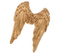 HOMSFOU Esculturas de Alas de Ángel Doradas en Decoración de Pared Vintage para Salas y Dormitorios, Elemento Decorativo para Cubrir Aberturas y Crear Espacios