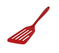 HOMSFOU Espátula de Cocina Multifunción de Silicona Roja, Pala para Bistec y Freír, Resistente al Calor, Antideslizante, Utensilio para Cocinar en Hogar y Restaurante