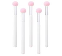 HOMSFOU Esponjas de Maquillaje 5 Piezas Esponja Cosmética Rosa Mango Claro y Base Herramienta Facial para Aplicación Precisa y Suave