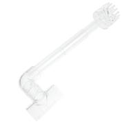 HOMSFOU Espumador de Proteínas Transparente para Pecera Florero Giratorio de 20mm, Filtro para Eliminar Película de Aceite en Acuarios de Agua Dulce y Salada, Accesorio para Plantas