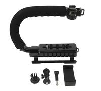 HOMSFOU Estabilizador de Mano para Cámaras y Smartphones con Mango en Forma de U, Compatible con Videocámaras, Kit con Abrazadera, Adaptador y Tornillo para Grabación Estable en