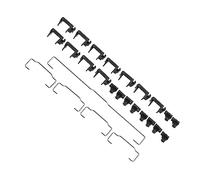 HOMSFOU Estabilizador de Teclas para Teclado Mecánico Negro de Acero Inoxidable, Barra Estabilizadora 6.25u Profesional para Teclado Gh60 87 Teclas