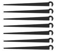 HOMSFOU Estacas de Riego por Goteo 4/7 Mm, Poste Fijo de 11 Cm de Abs para Mangueras y Tuberías, Kit de 50 Unidades para Jardín, Cultivo E Invernadero, Soporte Resistente para Instalación